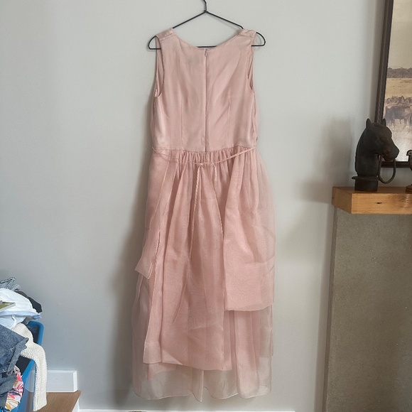 NWT Morgane Le Fay Silk Rosemary Gown in Pink - Picture 8 of 8